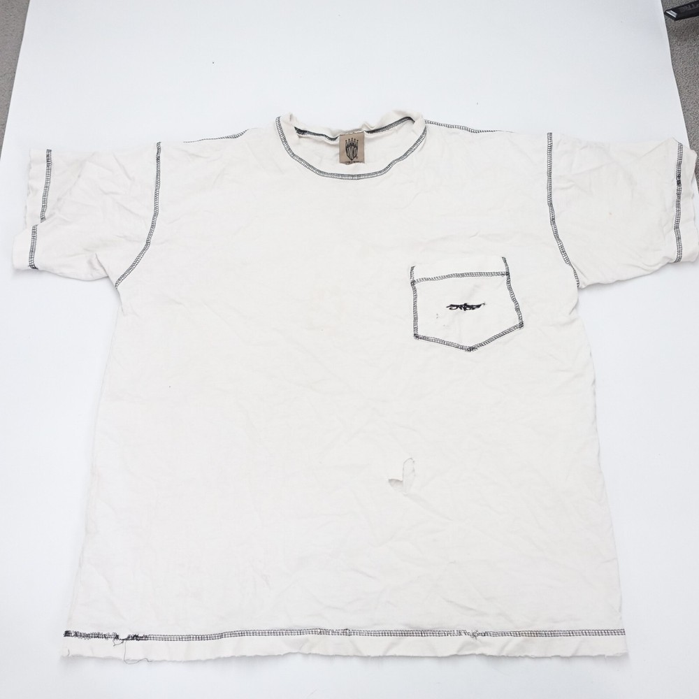 JNCO T-Shirt Men’s One Size White Round Neck Short Sleeve Classic Fit Pullover