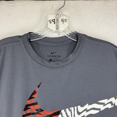 Nike Shirt Mens XL Gray Short Sleeve Wild Nike Swoosh Logo Sports Super Thin