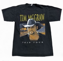 Tim McGraw 2010 Tour T-Shirt Small Alstyle Vintage Country Music Tee
