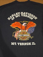 VTG 3D Emblem 1991 Harley Davidson I OWN A HARLEY NOT JUST A T-SHIRT Mt. Vernon