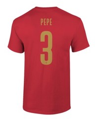 Portugal Soccer #3 Pepe World Football Fans Adult and Youth T-Shirt