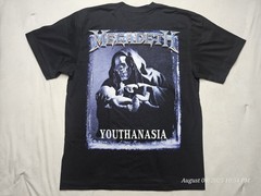 Megadeath Youthanasia Rock Band XL Shirt Black Front And Back Huge Print NWT