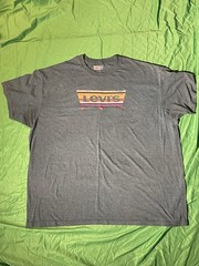 Levi’s T-Shirt Men’s Teal Batwing Logo Graphic Tee Short Sleeve Casual Shirt XXL