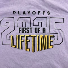 Golden State Valkyries T-Shirt XL Purple 2015 Playoffs First of a Lifetime Hanes