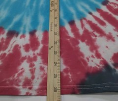 New Tie Dye Men’s Medium T-Shirt Red Blue Multicolor Summer Swirl Spiral