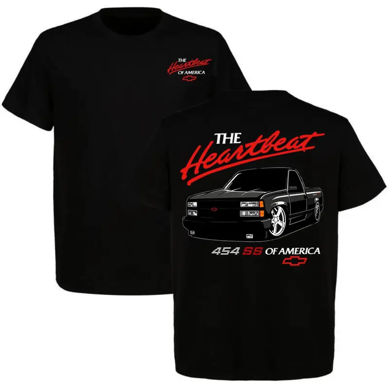 Chevy 454 SS OBS Truck Graphic T-Shirt Men Vintage Streetwear Pickup Tee