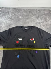 Roku Studio Dripping Eyes Tear Drop Black T- Shirt Streetwear Size 3XL