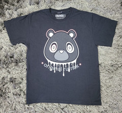 Original Rufnek T-Shirt Mens Large Black Graphic Dripping Bear Short Sleeve Logo
