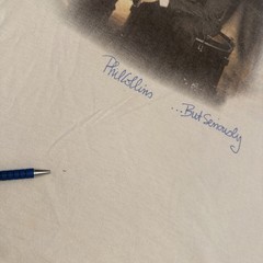 Vintage Phil Collins But Seriously 1990 World Tour White T Shirt USA L Single