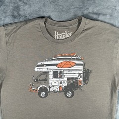 Howler Bros T Shirt Mens L Brown Short Sleeve Cotton Blend Outdoor