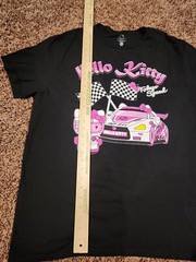 Hello Kitty by Sanrio Tokyo Speed Large Black T-Shirt