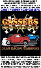 Old School Thunder Road Speed Demon Devil Speed Shop Gasser Race Car Work Shirt