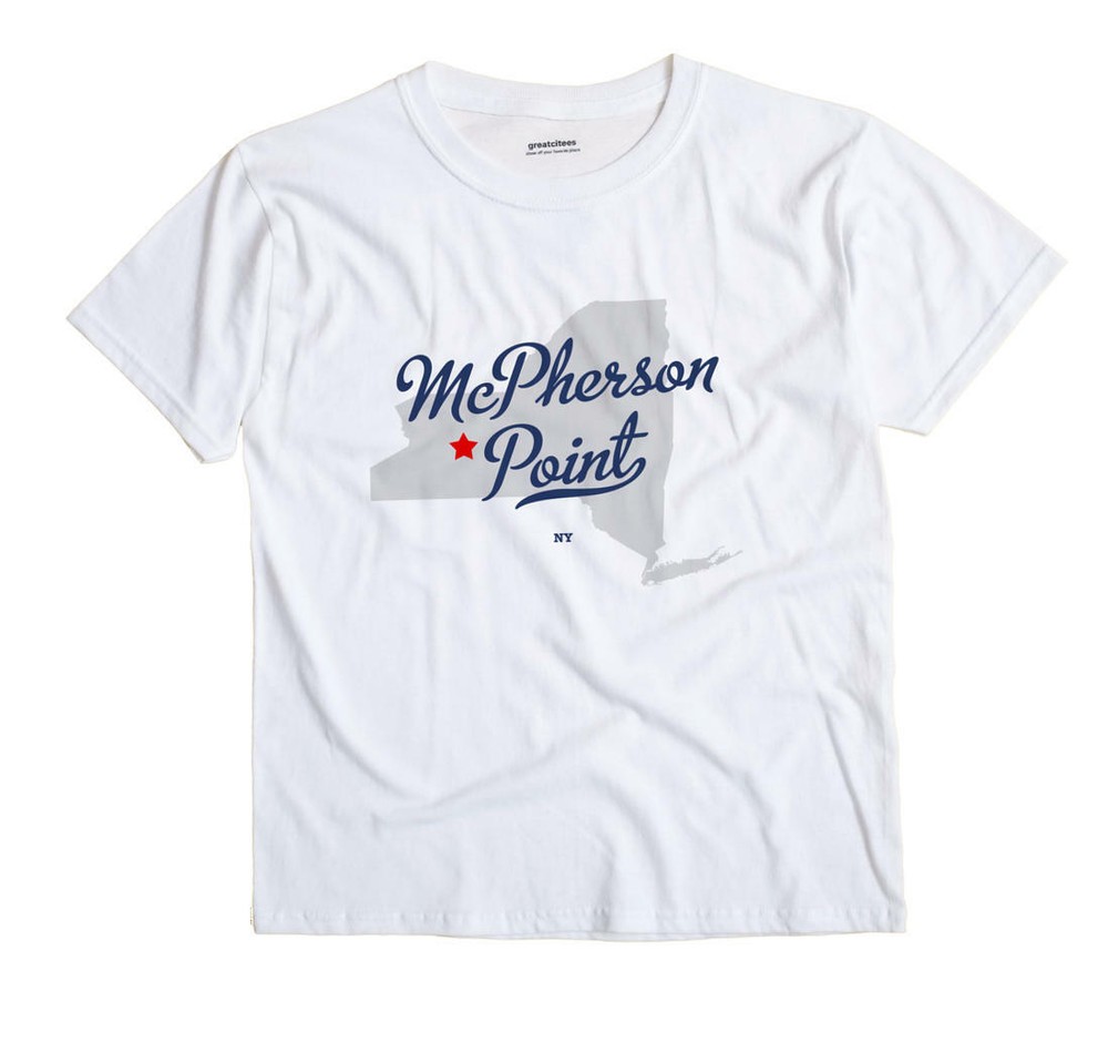 McPherson Point New York NY T-Shirt MAP