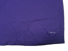 adidas Game Built Short Sleeve Quarter-Zip Top Mens Multi-Sport Purple/Black 2XL
