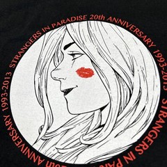 VINTAGE Strangers In Paradise Shirt Adult 2XL XXL 20th Anniversary Tour Comic