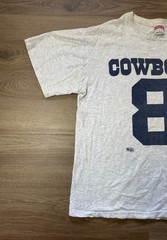 Vintage 90s Dallas Cowboys Troy Aikman Nutmeg Mills Jersey T Shirt Size XL 1993