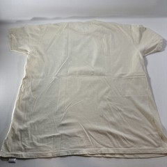 GRN Green Apple Designer Cream T Shirt Mens Sz XL Hummingbird Flowers Banner