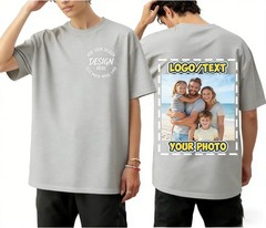 Best Friend Birthday Gift Custom Photo 100% Cotton T-Shirt