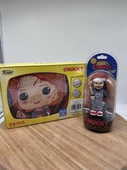 Funko Pop! Tees Chucky TV Box T-Shirt 3X NECA Solar Powered Chucky Body Knocker