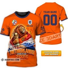 Unisex 3D Shirt – Custom Netherlands World Cup 2026 Shirt SIZE S-5XL N1