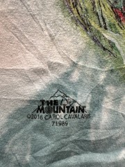 The Mountain Adventure Aquarium Seahorse Blue Cotton Crew Neck T-Shirt L