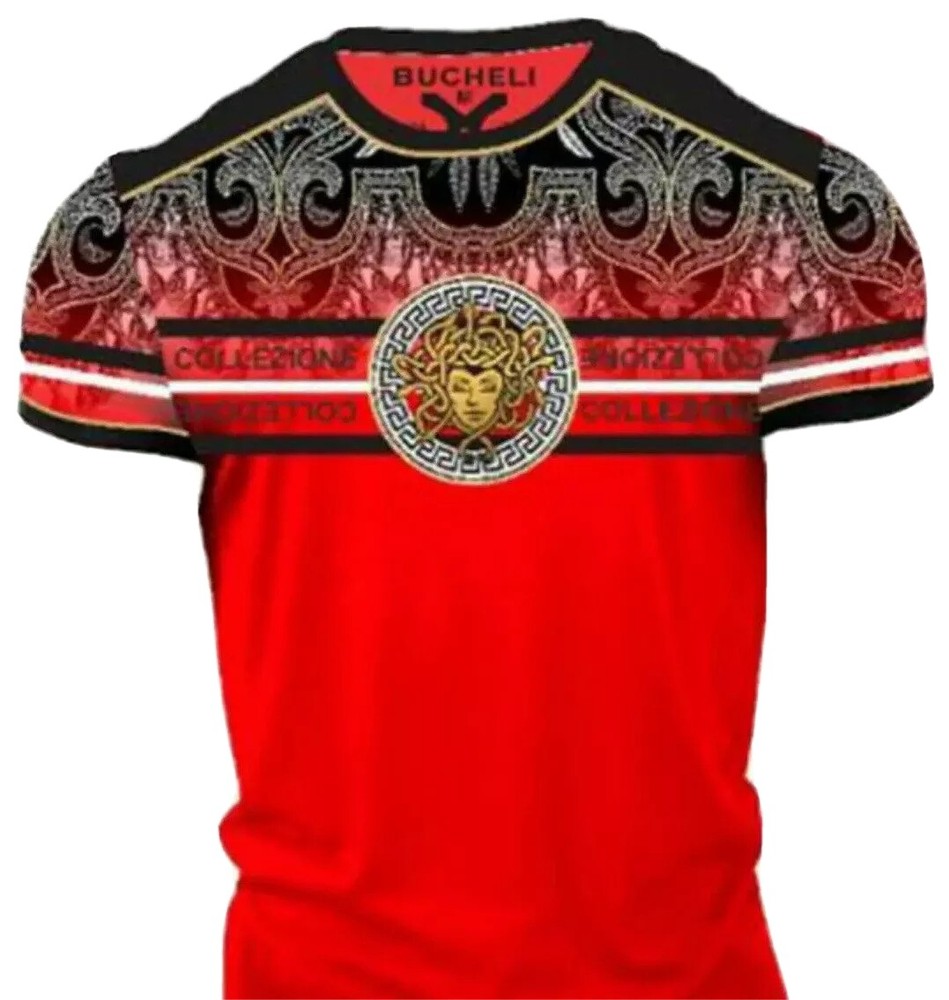 Men’s Bucheli T Shirt,Soft Cotton,Stretch,Italian Style S….E4.