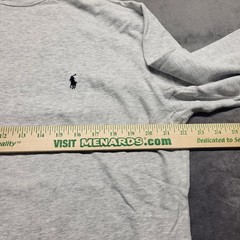 Polo Ralph Lauren Gray Long Sleeve Turtleneck 100% Cotton Mens Large