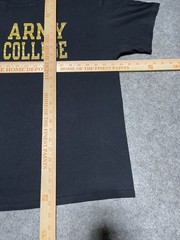 US ARMY Black Champion WAR COLLEGE knights military Prep University XL Shirt Y2K