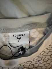 Young La Superman Blue Sweats Size M And Young La DarkKnight White Shirt Size L