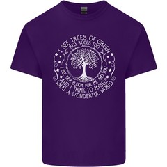 Trees What a Wonderful World Environment Mens Light Cotton T-Shirt