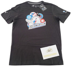 Puma BMW MMS Motorsport Statement Graphic Men’s Tee T-Shirt XXL 2XL Black NEW