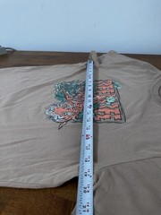 Reel Life Fishing T-Shirt Tiger Shark Graphic Rare Men’s Medium Brown