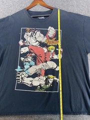 Street Fighter Graphic T-Shirt Ryu Ken Chun-Li Guile Black Mens 3XL See Pics
