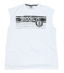 NBA Big Men’s Brooklyn Nets Muscle Tee Shirt, White