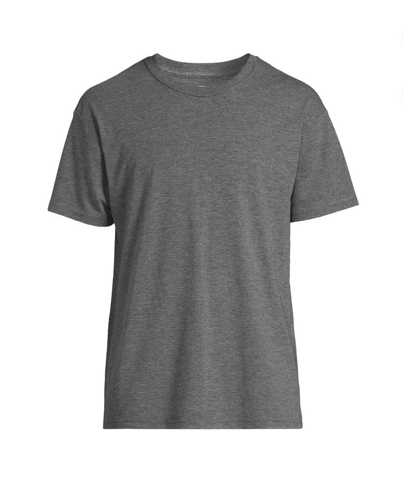 ATHLETIC WORKS Men’s Size 2XL Tri-Blend Short Sleeve Tee • Charcoal Grey Heather