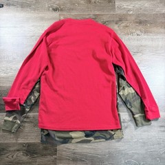 CITYLAB City Lab Lot of 2 Fitted Thermal Crewneck Shirt Red and Camo Size 2XL