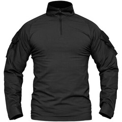 Men’s Hiking T-Shirts Tactical 1/4 Zip Casual Shirts Long Sleeve Field Work Tops