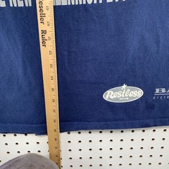 Vintage Funk Warren G Rap Shirt Mens L Blue Single Stitch Reel Tight 23.5×29