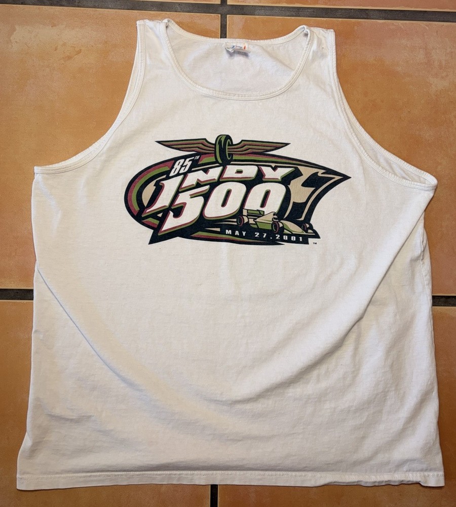 VTG 2001 Indianapolis 500 Tank Top Size 2XL – 85th Indy 500