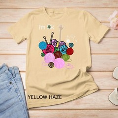 I’m Ok Crochet And Knitting Funny Crocheting T-Shirt Unisex T-shirt