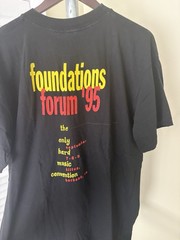 FOUNDATIONS FORUM CONVENTION 1995 heavy metal convention Burbank T-Shirt XL