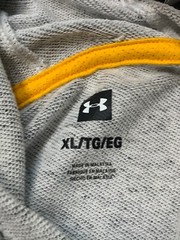 Under Armour Shirt Mens XL Gray Project Rock Terry Sleeveless Hoodie Gym New