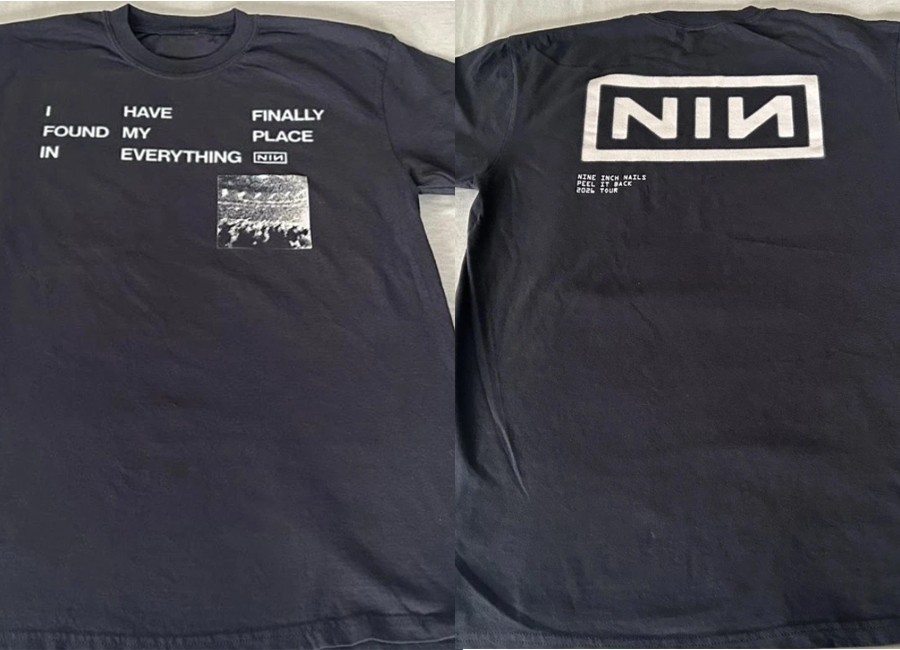 Nine Inch Nails Peel It Back Tour 2026 Lyric Vessel 2 side T-shirt VK09637