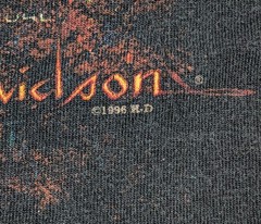 Vintage 90s Harley Davidson Eagle Ann Arbor MI Tank Top T-Shirt Size L Black USA