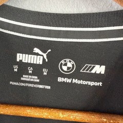 Puma BMW Motorsport M Series Black Graphic T-Shirt Mens Medium Short Sleeve Tee