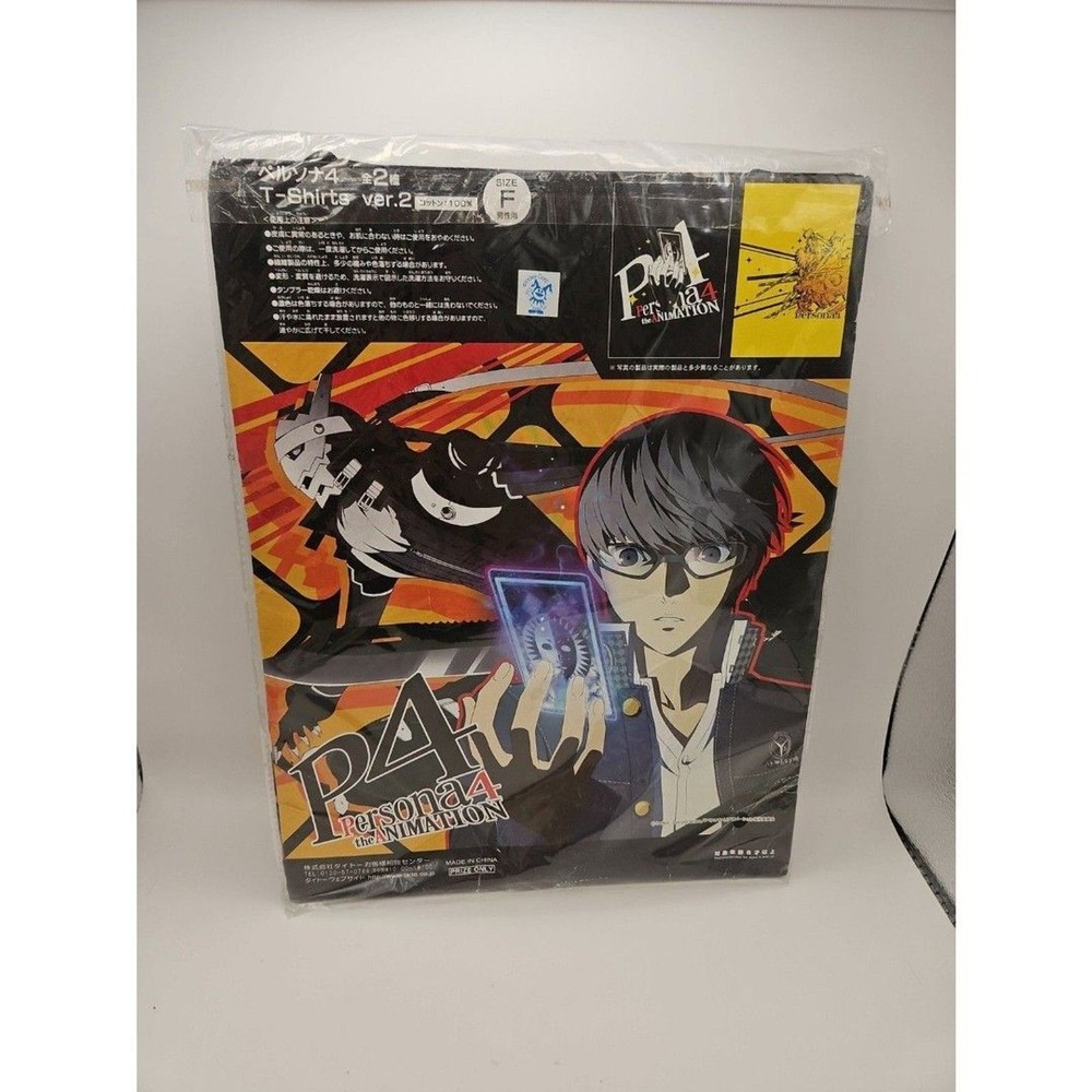 Persona 4 the Animation Limited prize tshirt Free Size S M ver.2 tarot shirt