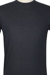 Kired Dark Blue Solid Crewneck Cotton T-Shirt – Extra Slim – (KR6120234)