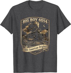 Big Boy 4014 Train Engineer Steam Train Conductor American T-Shirt