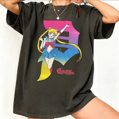 Sailor Moon Retro 90S Anime Graphic T Shirt Summer Cotton Men Women Tee Streetwe