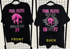 Pink Floyd 1977 Animals Tour 2X Sided Concert T -Shirt